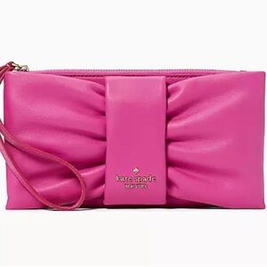 Kate Spade bow embellished wristlet
